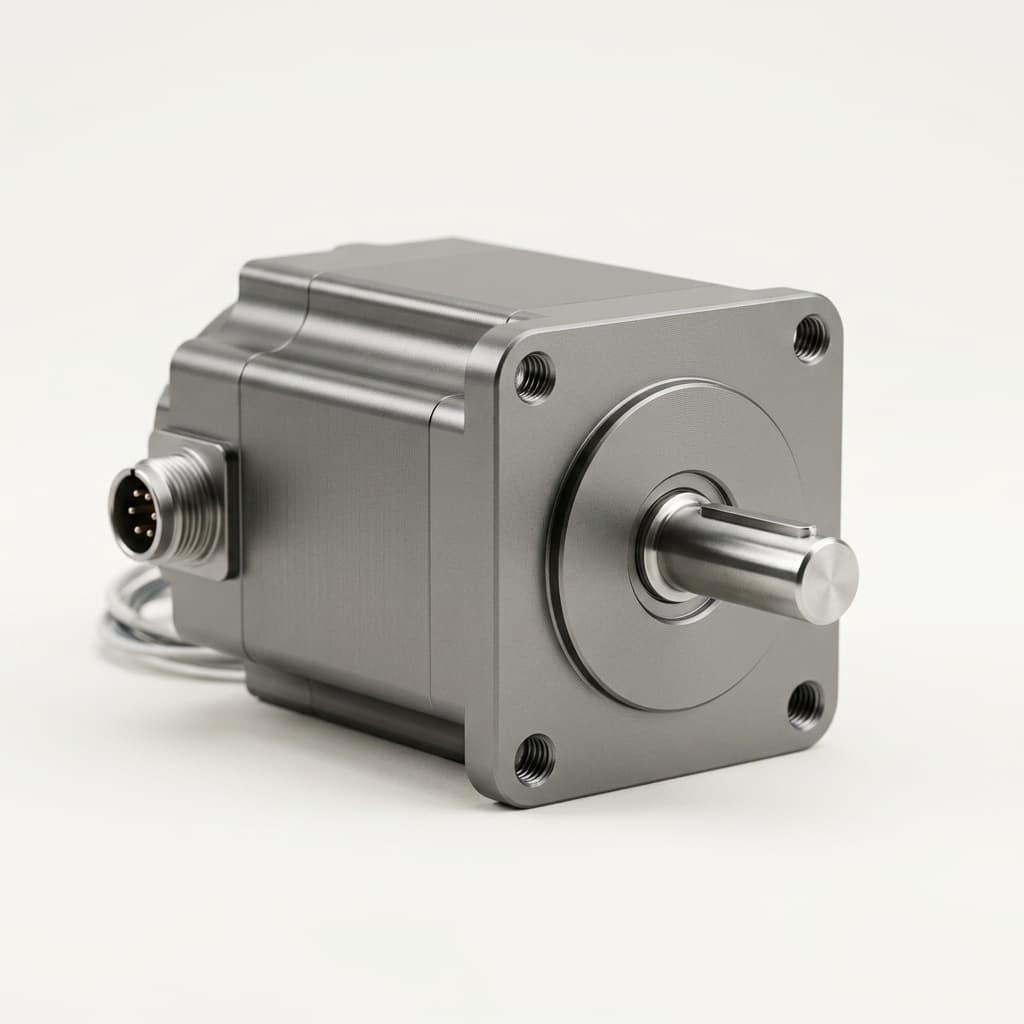 Stainless steel washdown motor for sanitary equipment