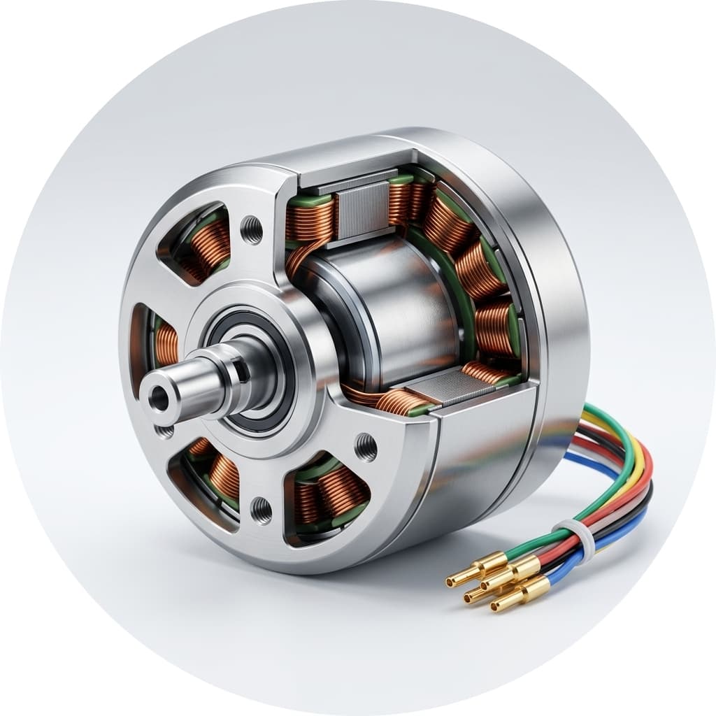Brushless motor for medical device motion modules