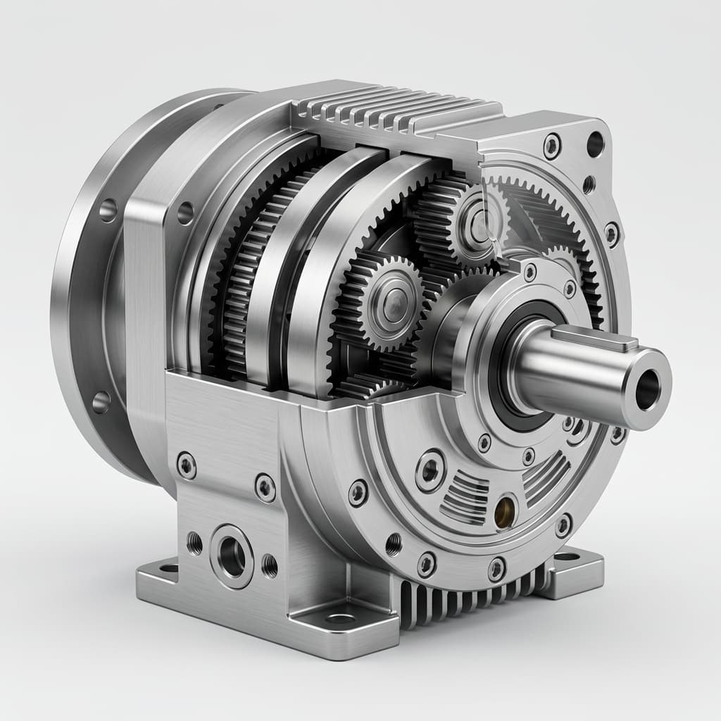 Planetary gearbox for low ratio geared motor integration