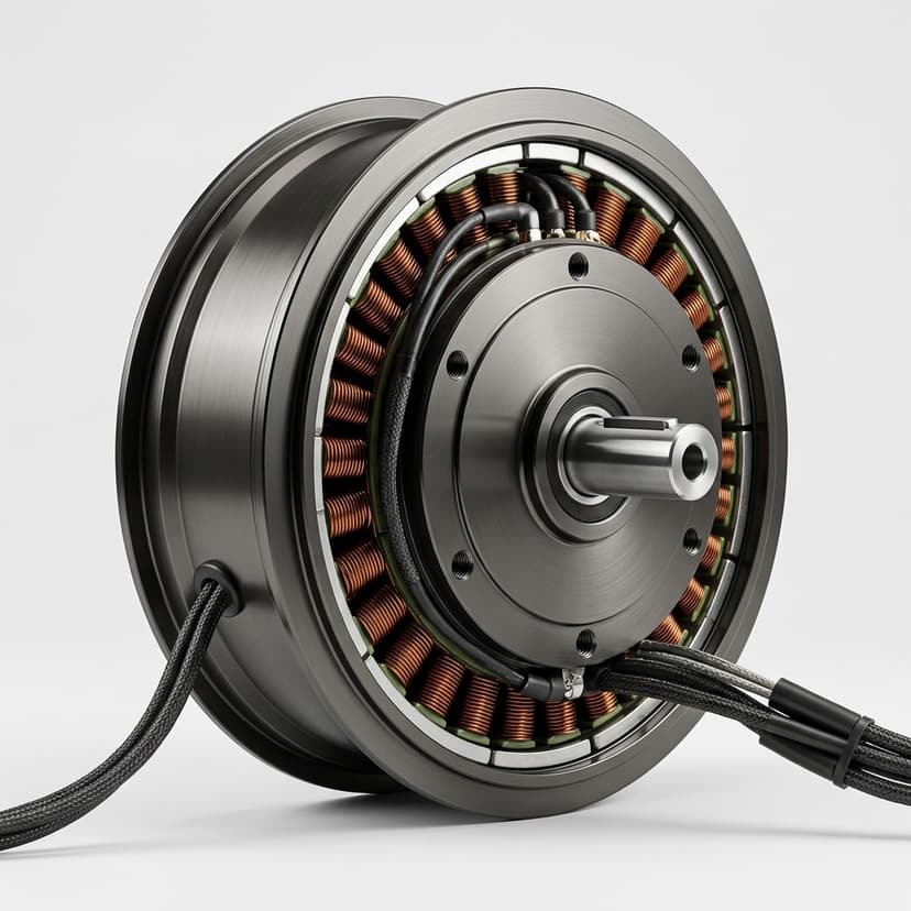 Wheel hub motor for compact mobile robot platforms